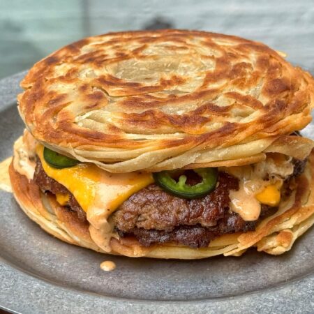 Paratha Burger Beef